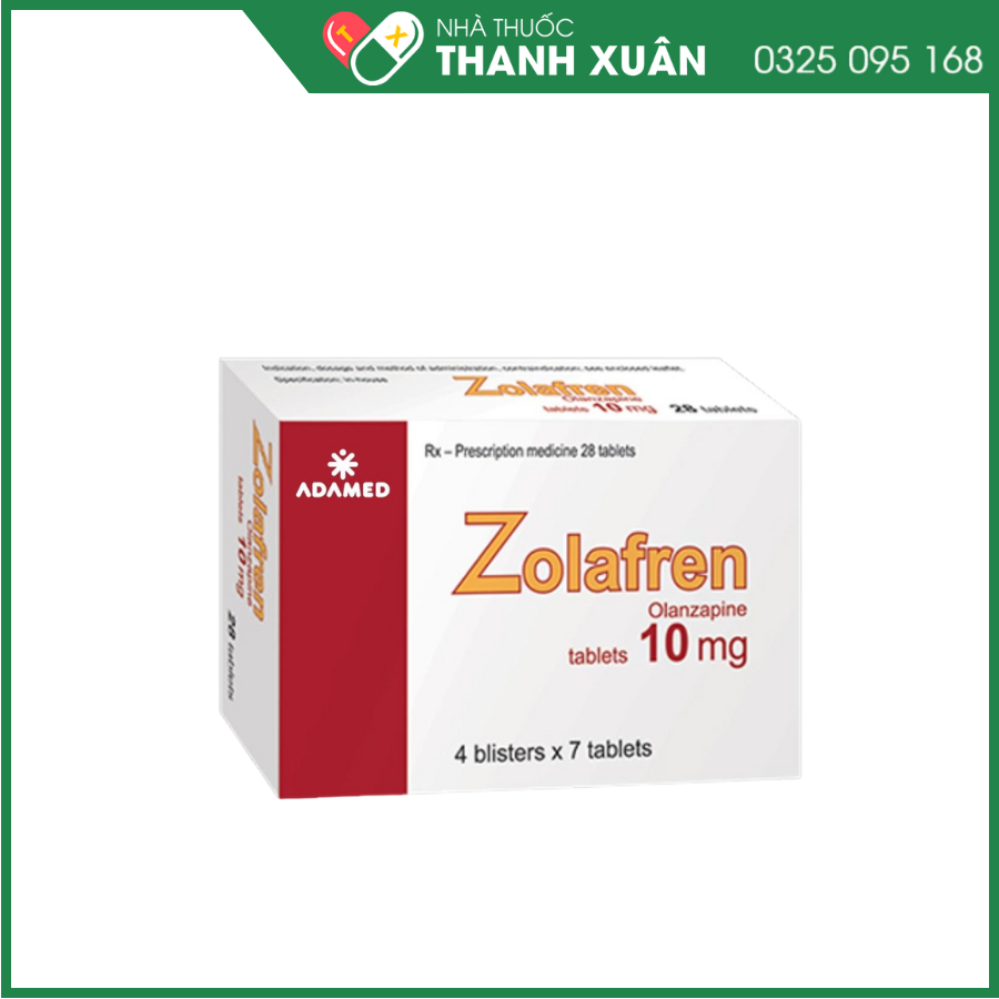 Zolafren 10mg điều trị tâm thần phân liệt